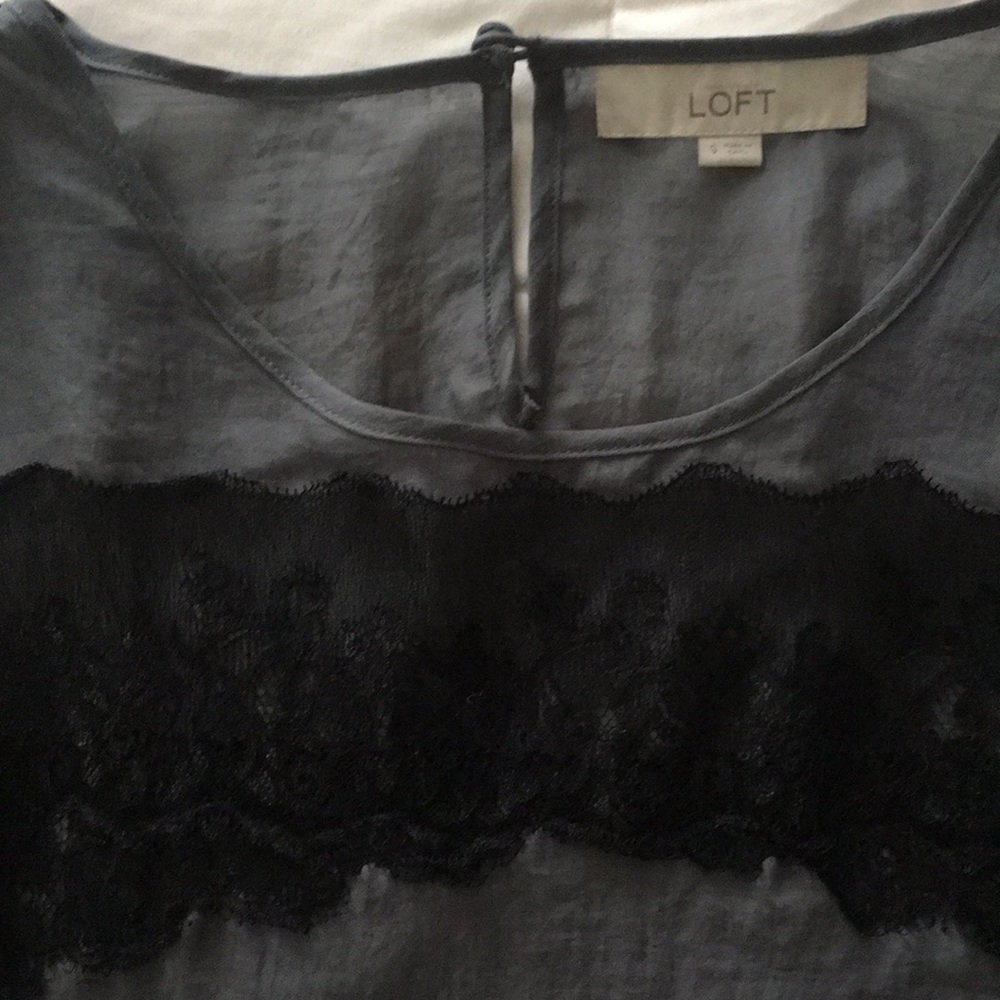 Loft Gray Blouse - image 2